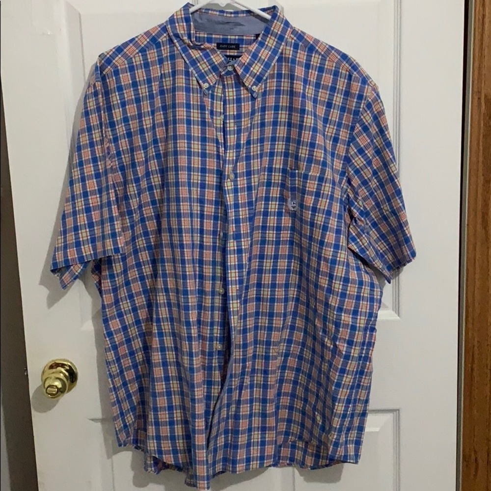 Men’s chaps short sleeve button down